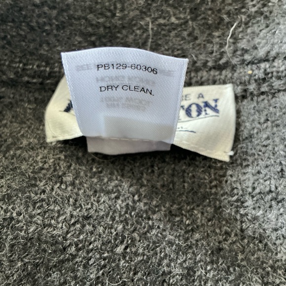 Vtg PENDLETON Blue 100% Virgin Wool Cardigan Button Front Sweater Women's PL - Picture 9 of 10